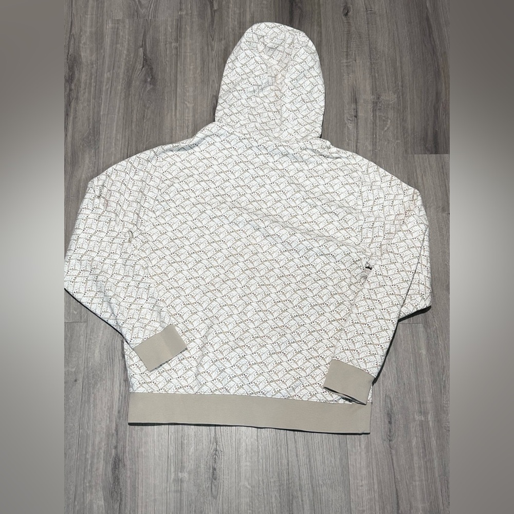 ❥𝗡𝗜𝗞𝗘: Men’s Sport Essentials+ Fleece Pullover Hoodie - Limestone/Black - Picture 2 of 11